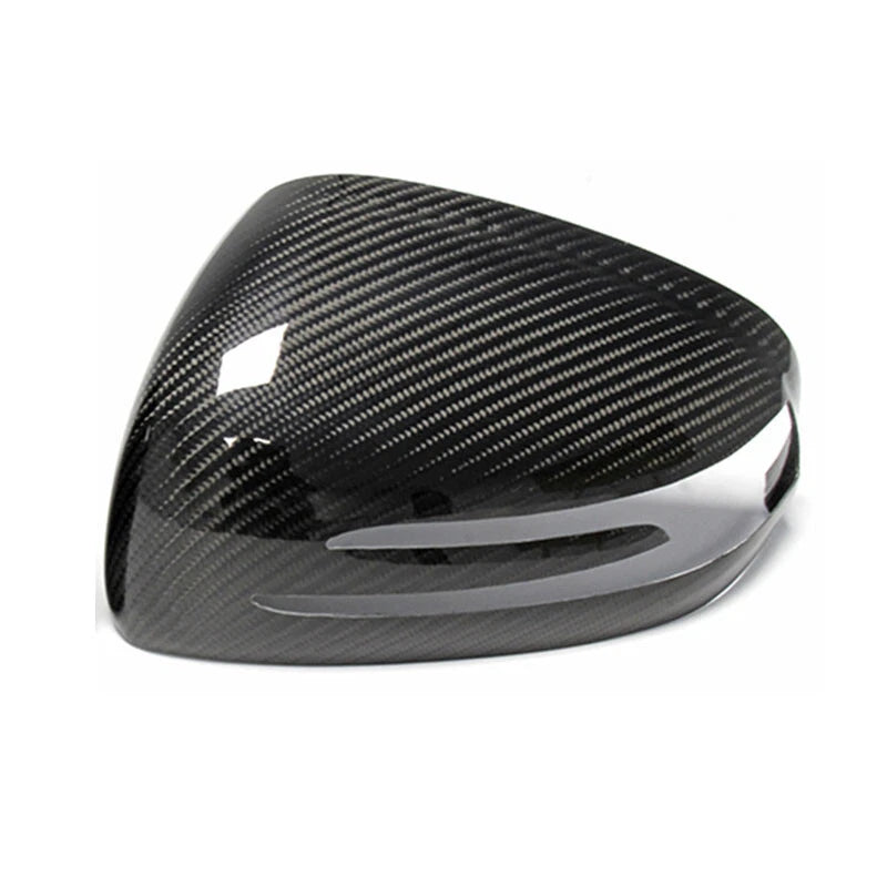 Overlay Real Carbon Fiber Wing Mirror Cover Caps Fit For Benz SLK R172 SLC SL