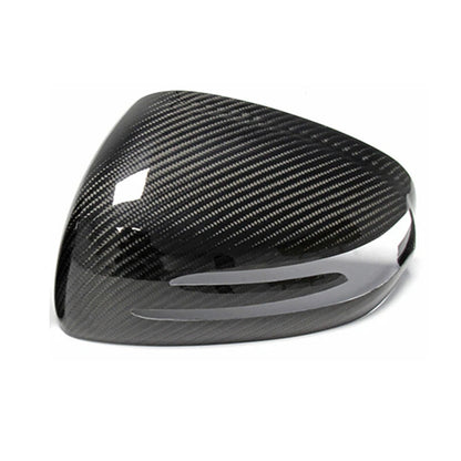 Overlay Real Carbon Fiber Wing Mirror Cover Caps Fit For Benz SLK R172 SLC SL
