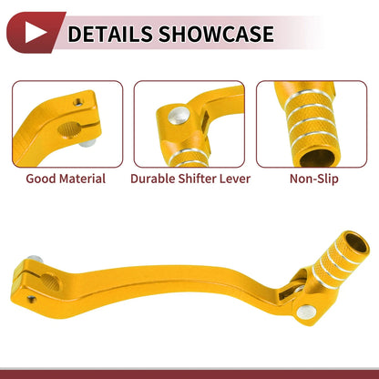 Folding Gear Shifter Lever Gold Tone for Kayo T6