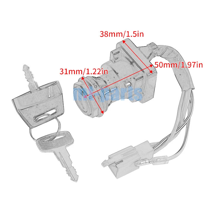 Ignition Switch & Keys for Suzuki LT-F300F KingQuad 300 (1999-2004)