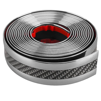 Carbon Fiber Style Door Sill Scuff Cover for Car Accessories (Fits All Years)