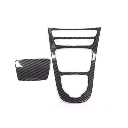 Carbon Style Console Gear Shift Cover Trim Fit for Benz E-Class W213 2016-2018