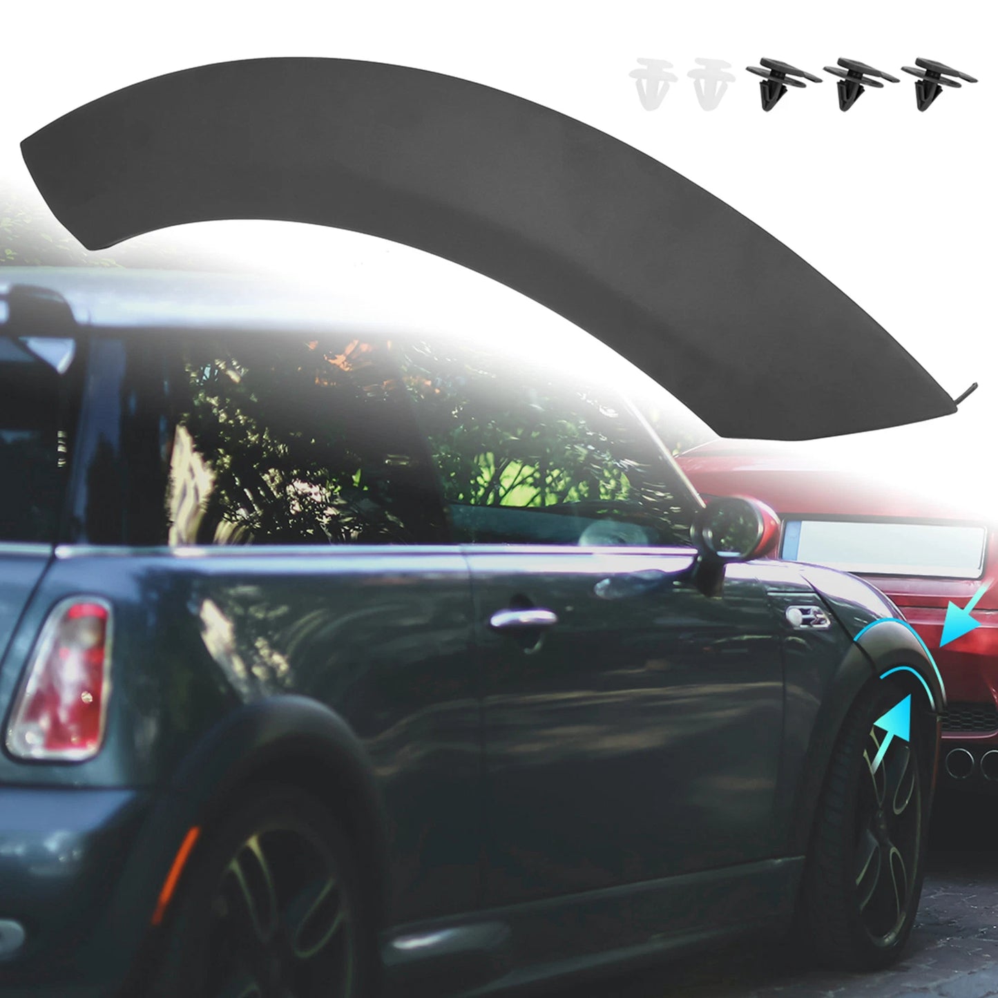Front Right Black Wheel Arch Trim Guard for BMW (Fits Various Models)