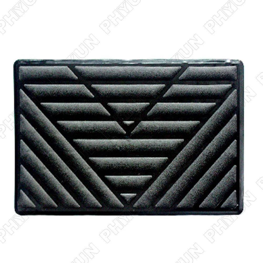 Black PVC Car Foot Mat Repair Pad Carpet Patch Cover 25x15cm Universal