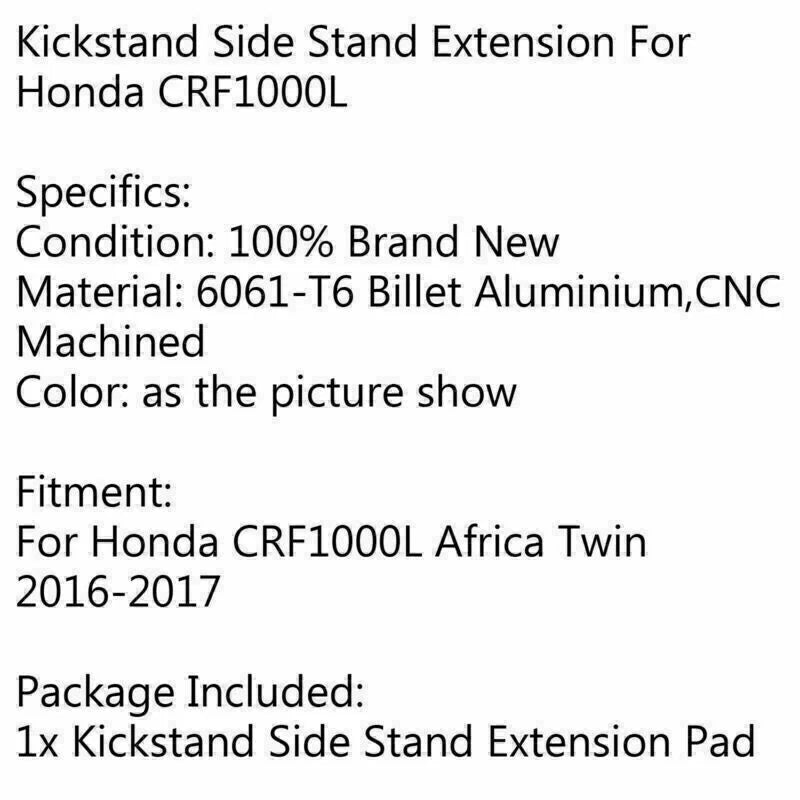 Side Pad Stand Extension Plate for Honda CRF1000L Africa Twin (2016-2023)