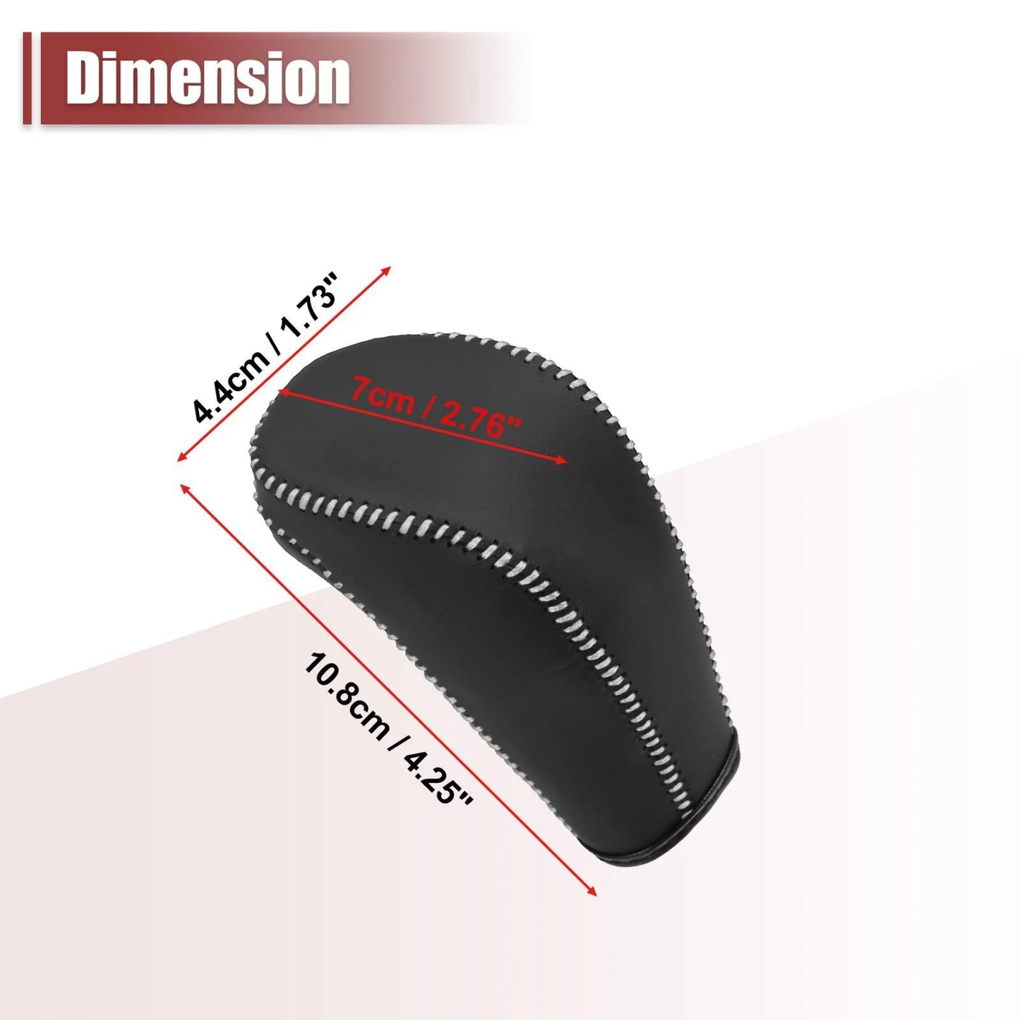Gear Shift Knob Cover White Thread for Chevy Cruze/Aveo (2011-2015)