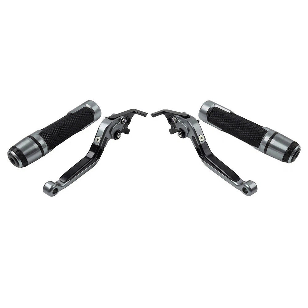 CNC Titanium Extendable Brake Clutch Levers & Grips for Daytona 675 (2006-2018)