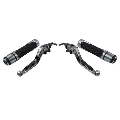 CNC Titanium Extendable Brake Clutch Levers & Grips for Daytona 675 (2006-2018)