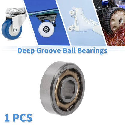 E8 8x24x7mm Deep Groove Ball Bearings for Scooter Skateboard Wheel