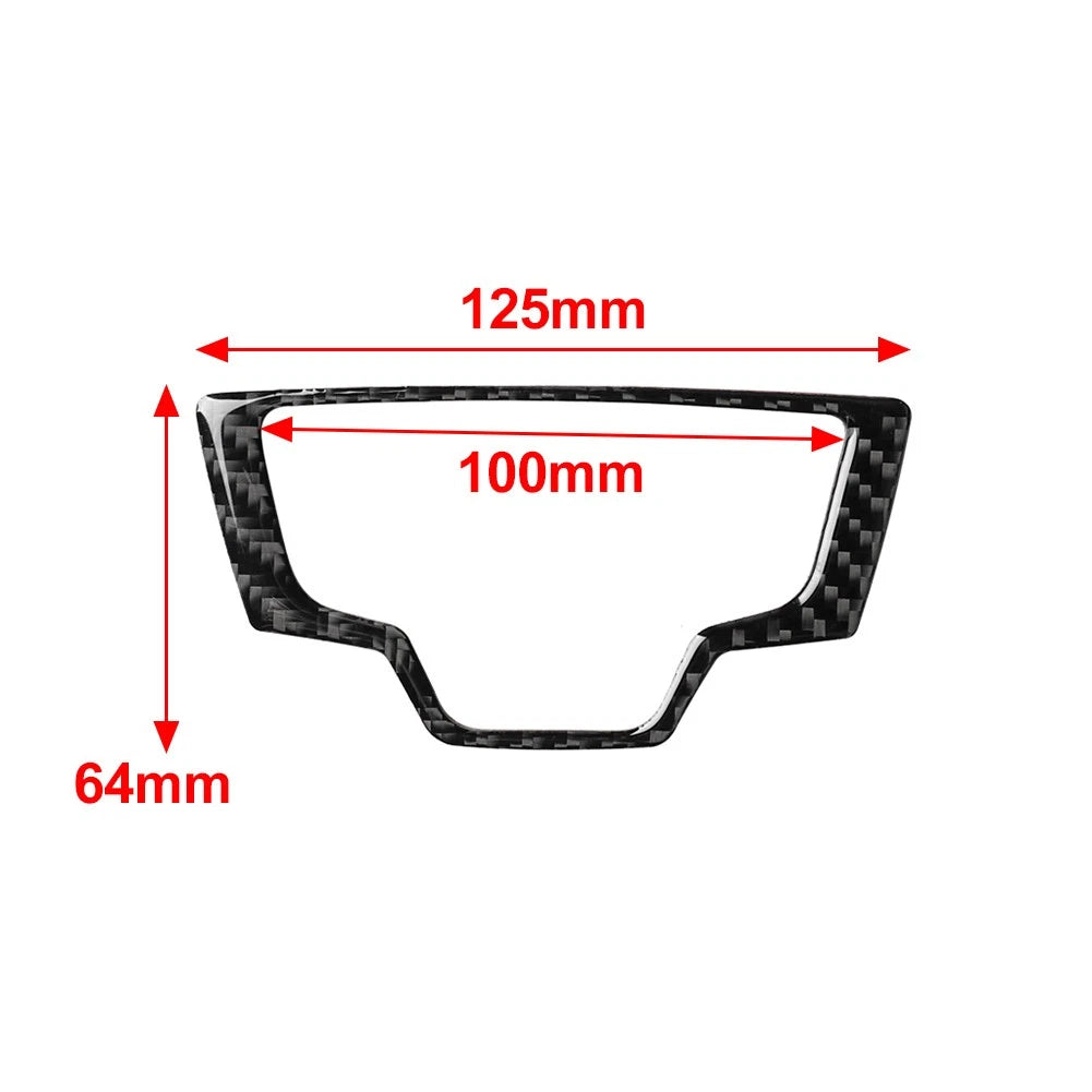 Carbon Fiber Black Multimedia Knob Cover Trim for Audi A6 A7 (2012-2018)