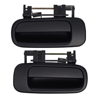 Outer Door Handle Set of 2 for Toyota Camry (1993-1997) Black Rear Left & Right