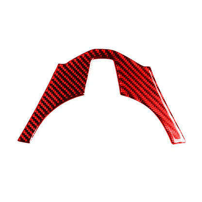 Red Carbon Fiber Steering Wheel Panel Cover for Mazda 3 Axela (2014-2016)