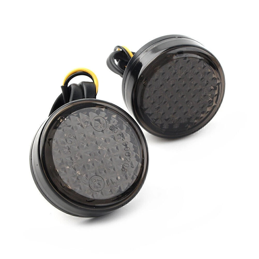 12V LED Round Smoke Turn Signal Indicator Light for Car (No Year Specified)