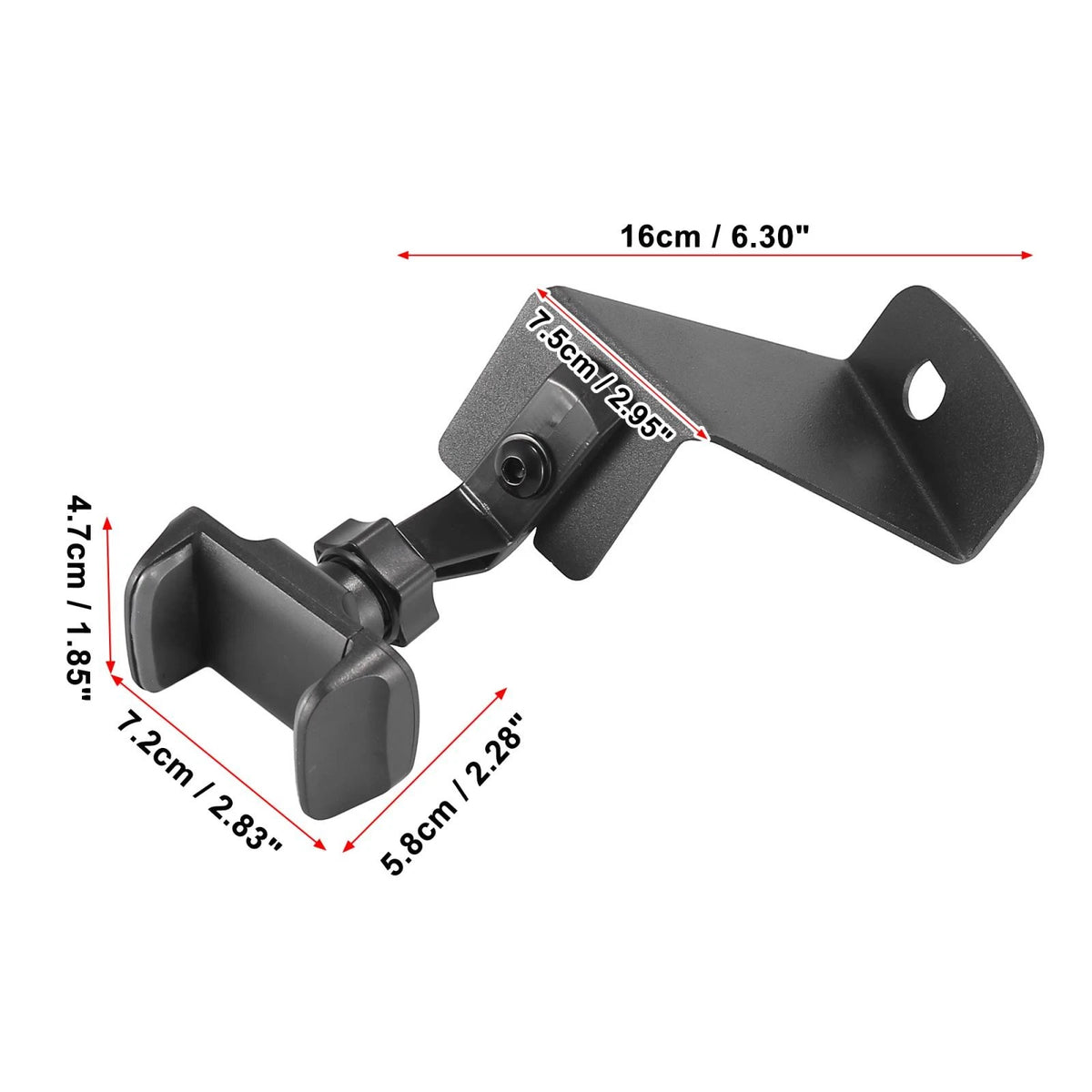 Mobile Phone Holder Mount Kit for Jeep Wrangler TJ LJ (1997-2006)
