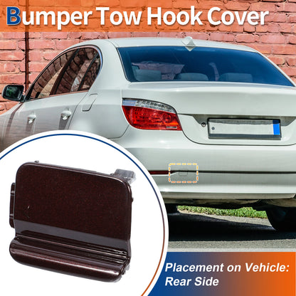 Rear Tow Hook Cover for BMW 528i 535i 550i (2008-2010) - Red