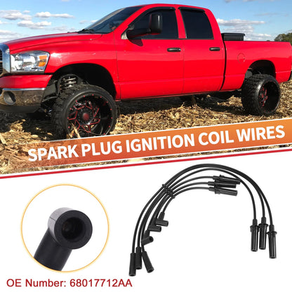 7 x Spark Plug Wire Ignition Coil Cable for Dodge Dakota (1999-2003)