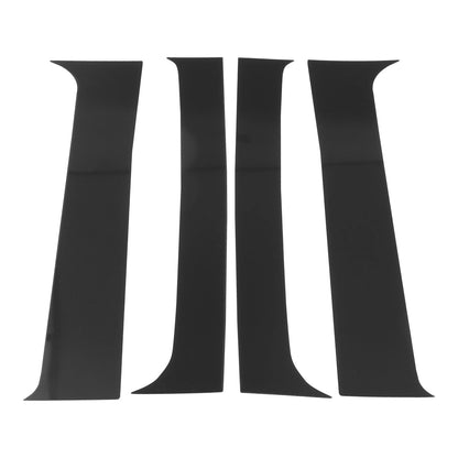 4 Pcs Door Pillar Window Trim for Chevy Silverado (2000-2006) Black