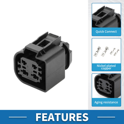 4 Pin Water Pump Connector Plug for BMW Pierburg CWA400