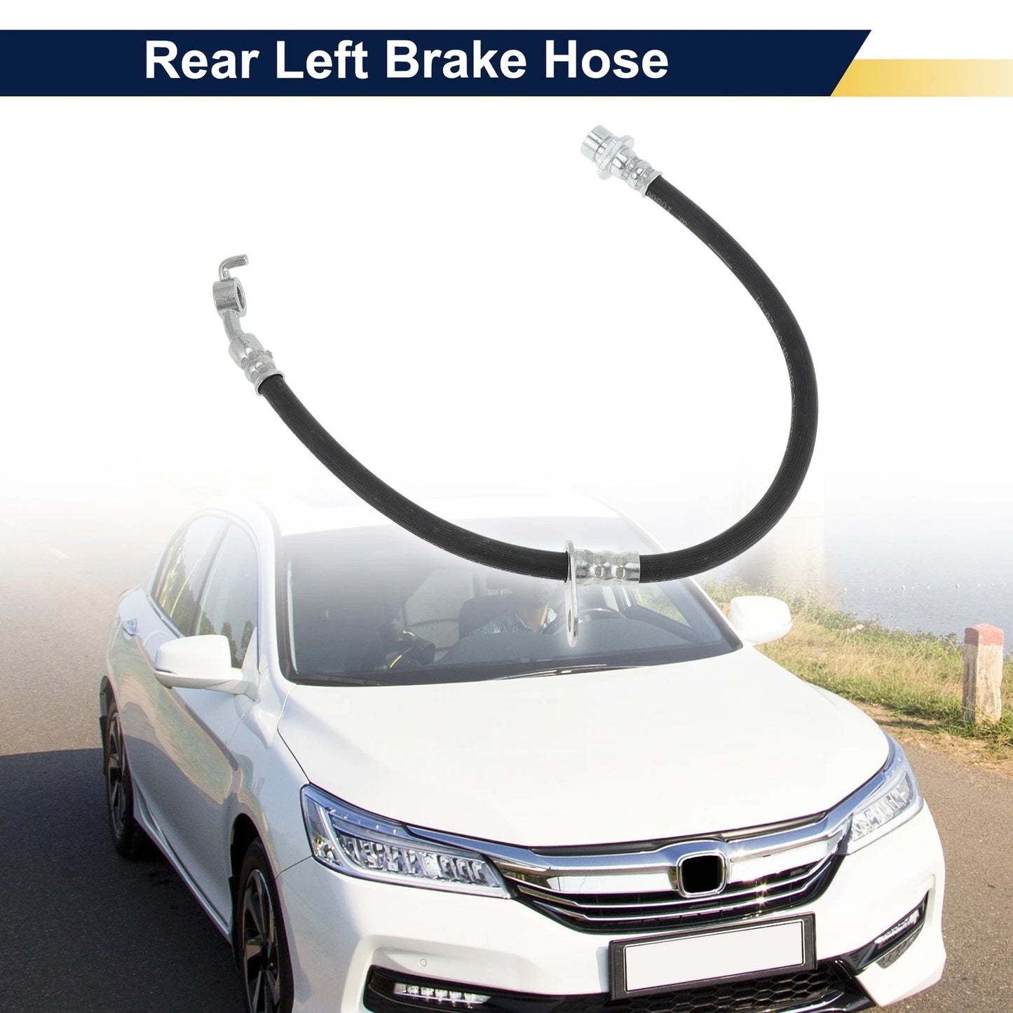 Rear Left Brake Hose for Honda Accord (2008-2012) Hydraulic Brake Line