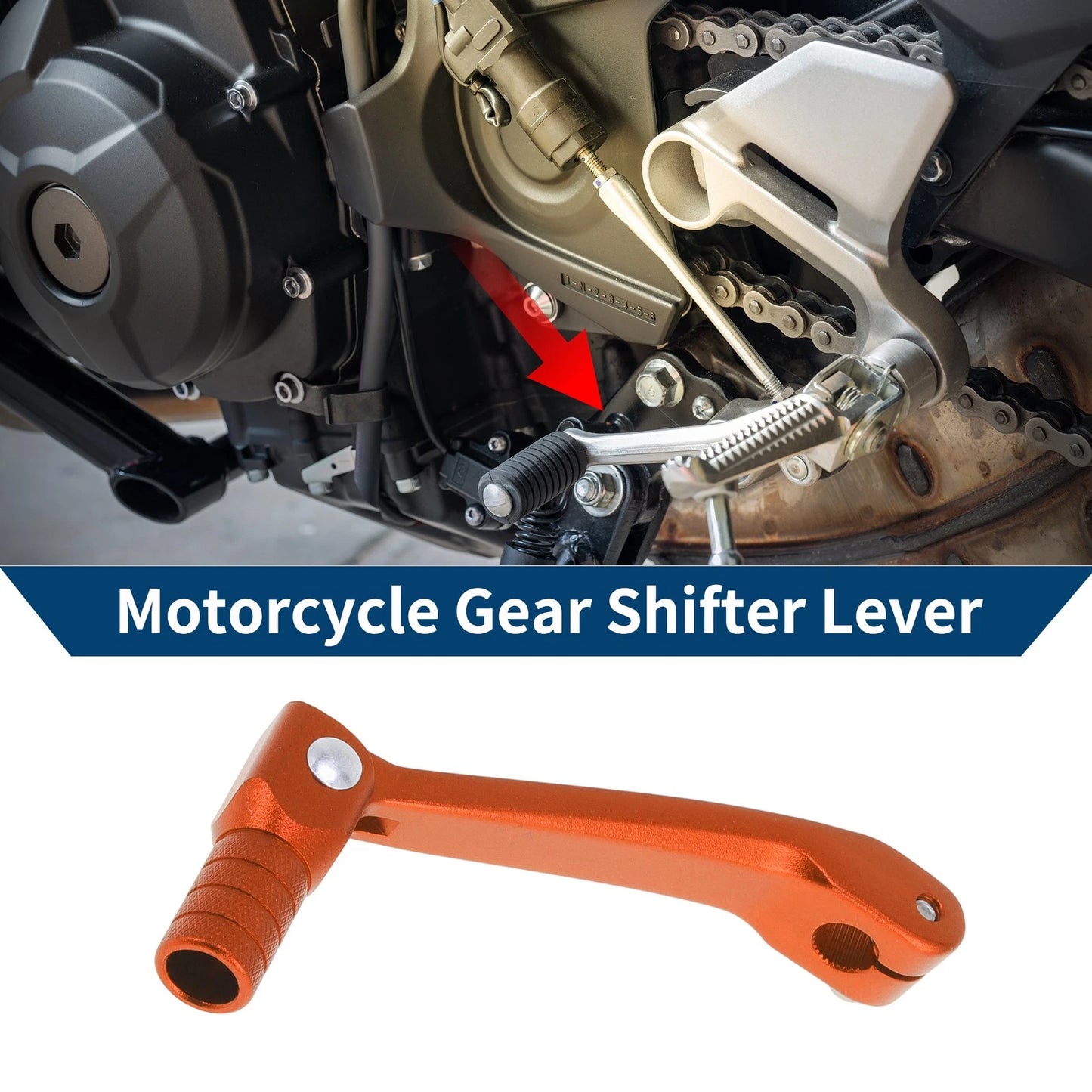 Folding Shifter Lever for Honda CRF150F 2003-2017 Orange