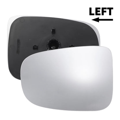 Left Side White Mirror Glass with Back Convex Non-Heated for Ford Transit