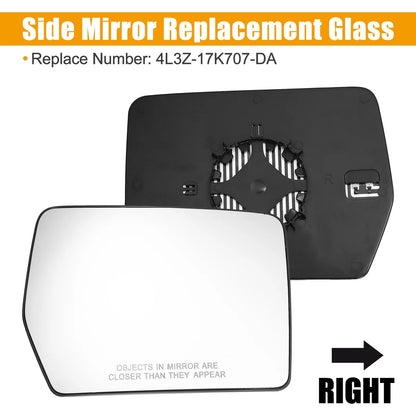 Heated Right Side Mirror Glass for Ford F-150 (2004-2014)