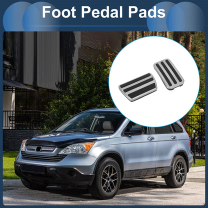 Foot Accelerator Pedal Covers for Honda CR-V (2017-2022) Silver Tone