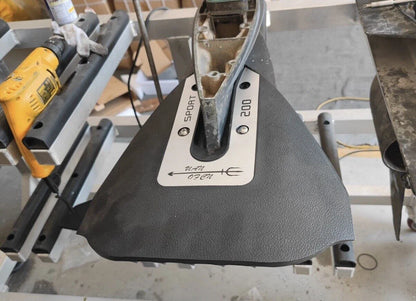 HydroFoil Stabilizer for Outboard 8-40HP Lower Unit Boat Black