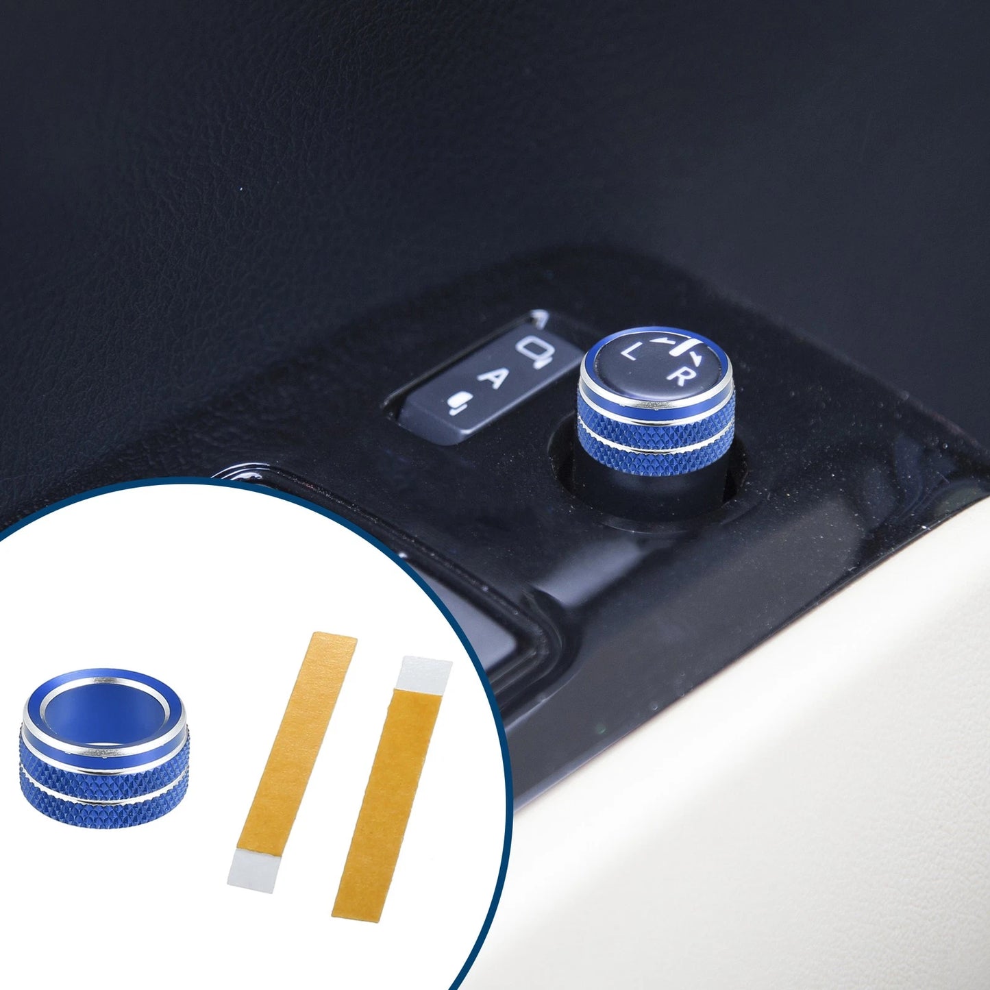 Rear View Mirror Switch Knob Cover Blue for Toyota Sienta 170 Series (2015–2023)