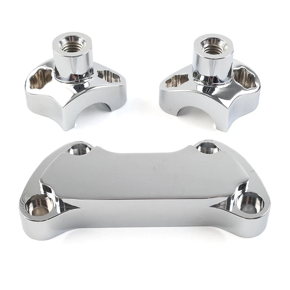 7" Handlebar Risers Top Clamp for Harley Dyna Softail Sportster