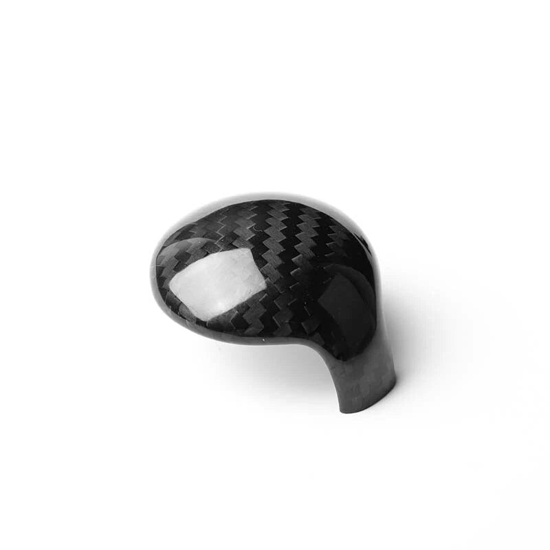 Carbon Fiber Gear Shift Head Caps Knob Cover Fit For Ford Mustang 2015-2019