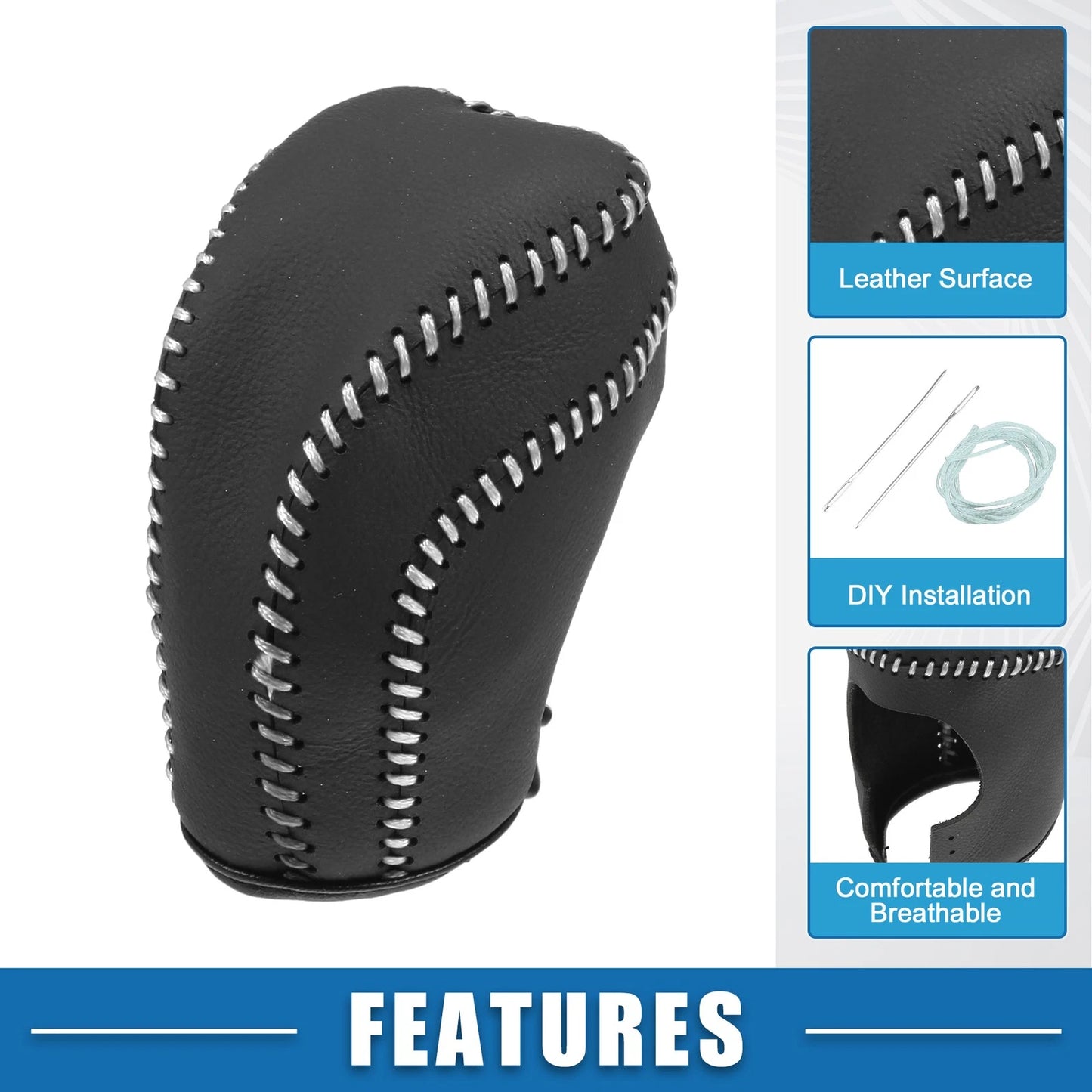 Gear Shifting Knob Cover Trim for Toyota Camry (2018-2023) Black Gray