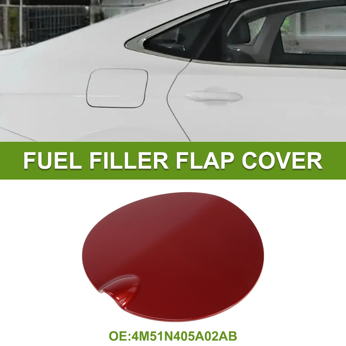 Fuel Tank Door Cap for Ford Focus 2007-2011 Fuel Filler Flap Cover Red