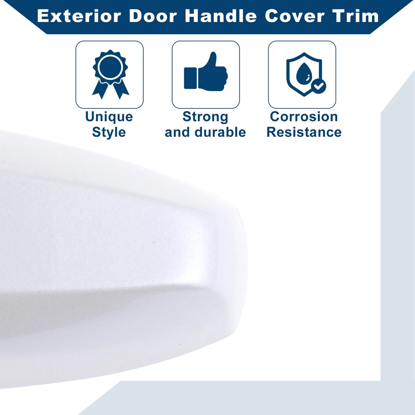 Exterior Door Handle Cover Trim for BMW X1 X5 F15 X6 F16 (2014 - 2019) White