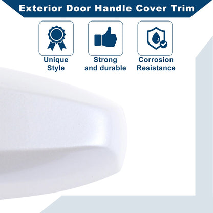 Exterior Door Handle Cover Trim for BMW X1 X5 F15 X6 F16 (2014 - 2019) White