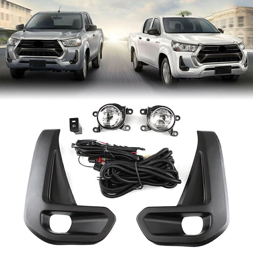 ABS Plastic Fog Lamp Driving Light for Toyota Hilux (2020-2022)