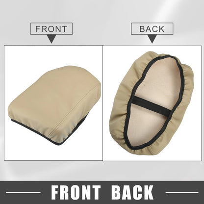 Car Center Console Armrest Cover for Honda Civic 2022-2023 Faux Leather Beige