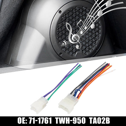 Car Stereo CD Player Wiring Harness Radio Adapter Set for Toyota Corolla (2003-2008)