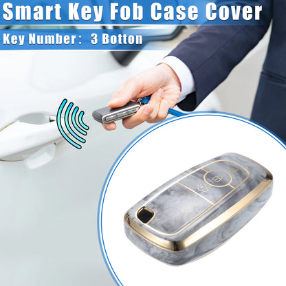 3 x Button TPU Key Fob Cover Case for Ford Explorer, Ecosport, Mustang (2015-2023)