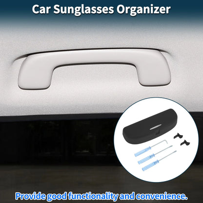 Sunglasses Case for BMW X1 F48 2016-2024 Eyeglasses Holder Storage Box Black