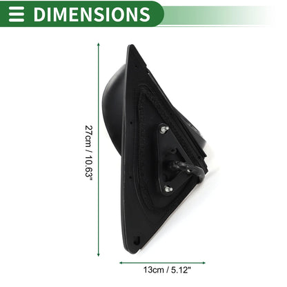 Heated Right Side Door Mirror Glass for Toyota Highlander (2001-2023)