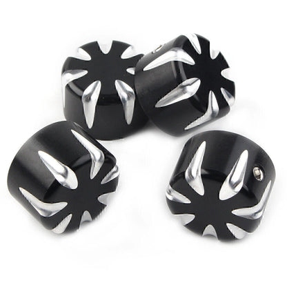 4 x CNC Motorcycle Engine Screw Topper Cover Caps for Harley 883