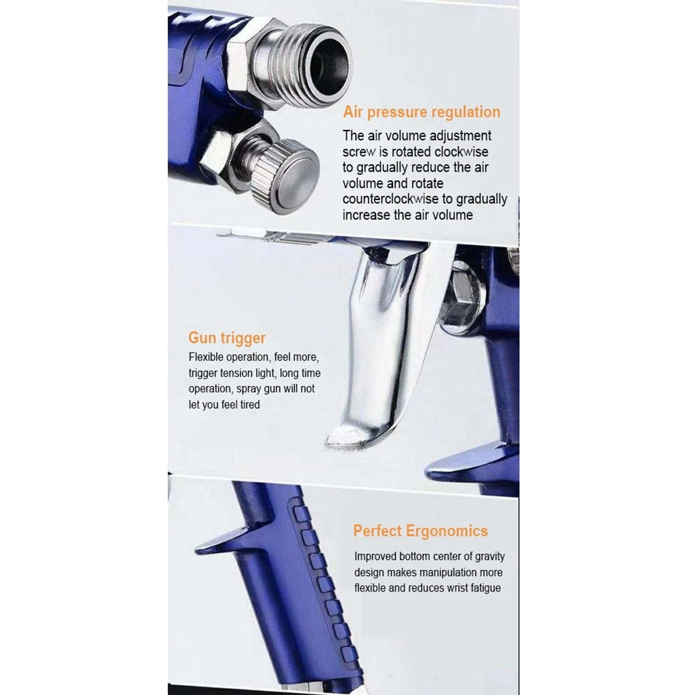 H2000 HVLP Air Paint Spray Gun for Auto Car Detailing (2020-2023)
