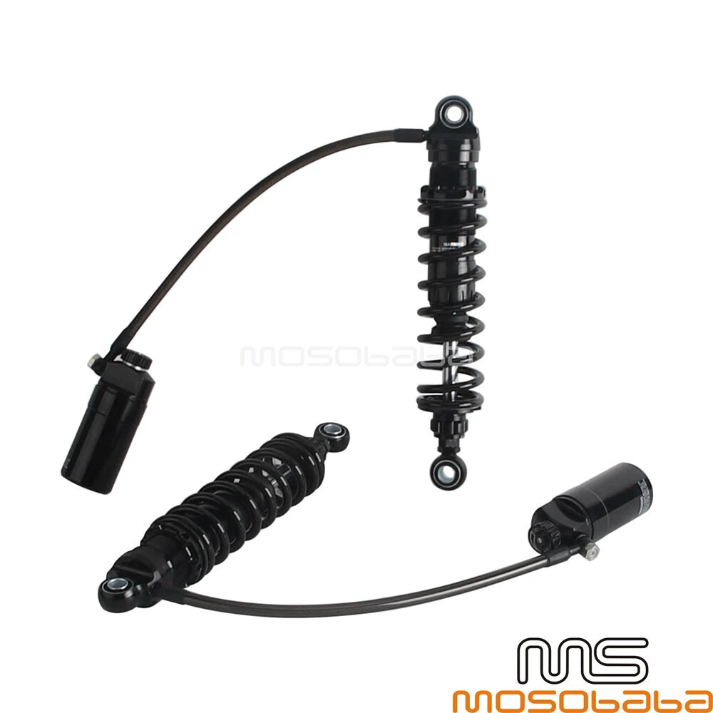 Remote Reservoir Rear Shocks for Harley Road King, Street Glide (2014-2023)