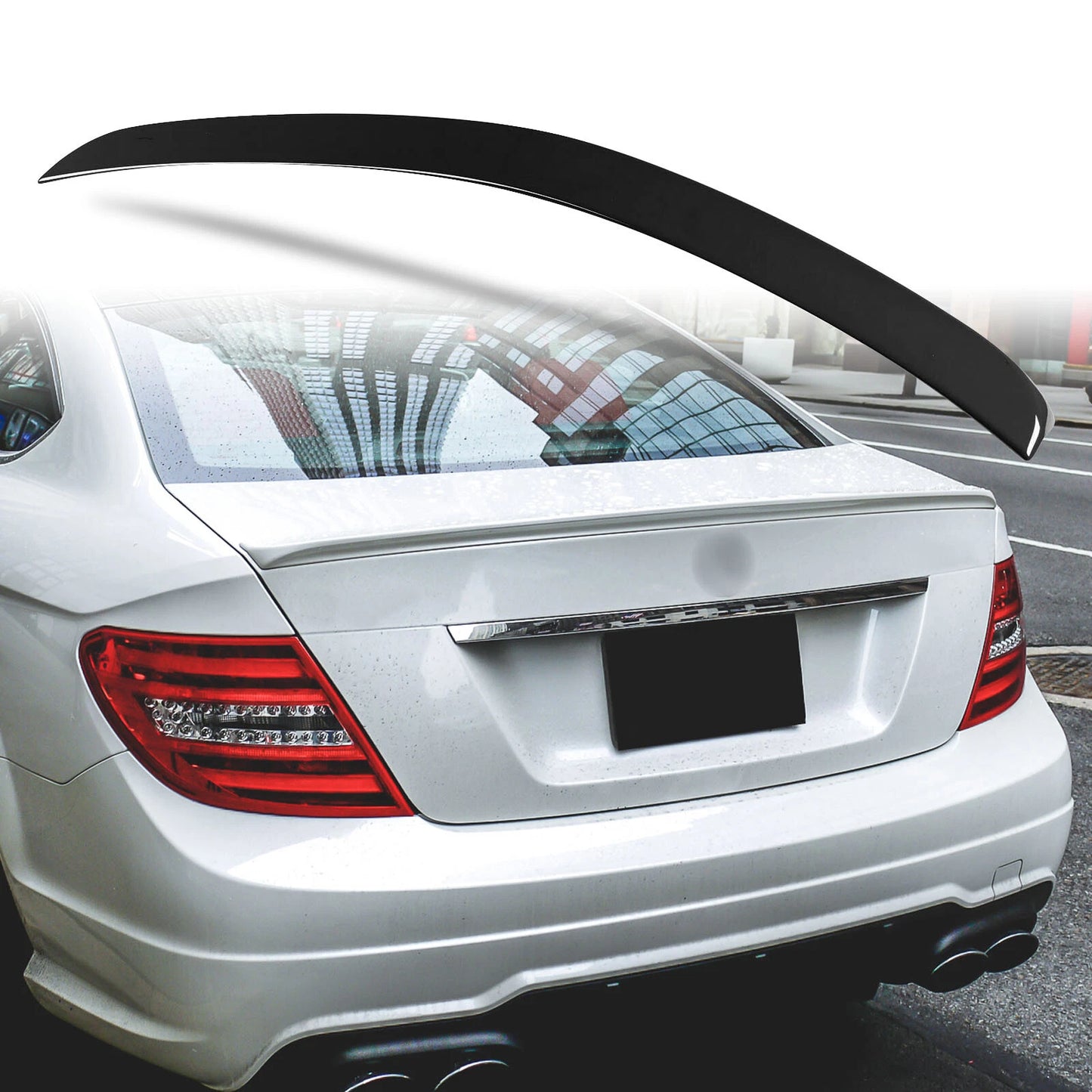 Rear Boot Spoiler for Mercedes Benz W204 C204 Coupe (2007-2014)