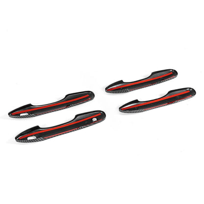 Carbon Fiber Door Handle Cover Trim Overlay Cap Set for 2018-2023 Toyota Camry