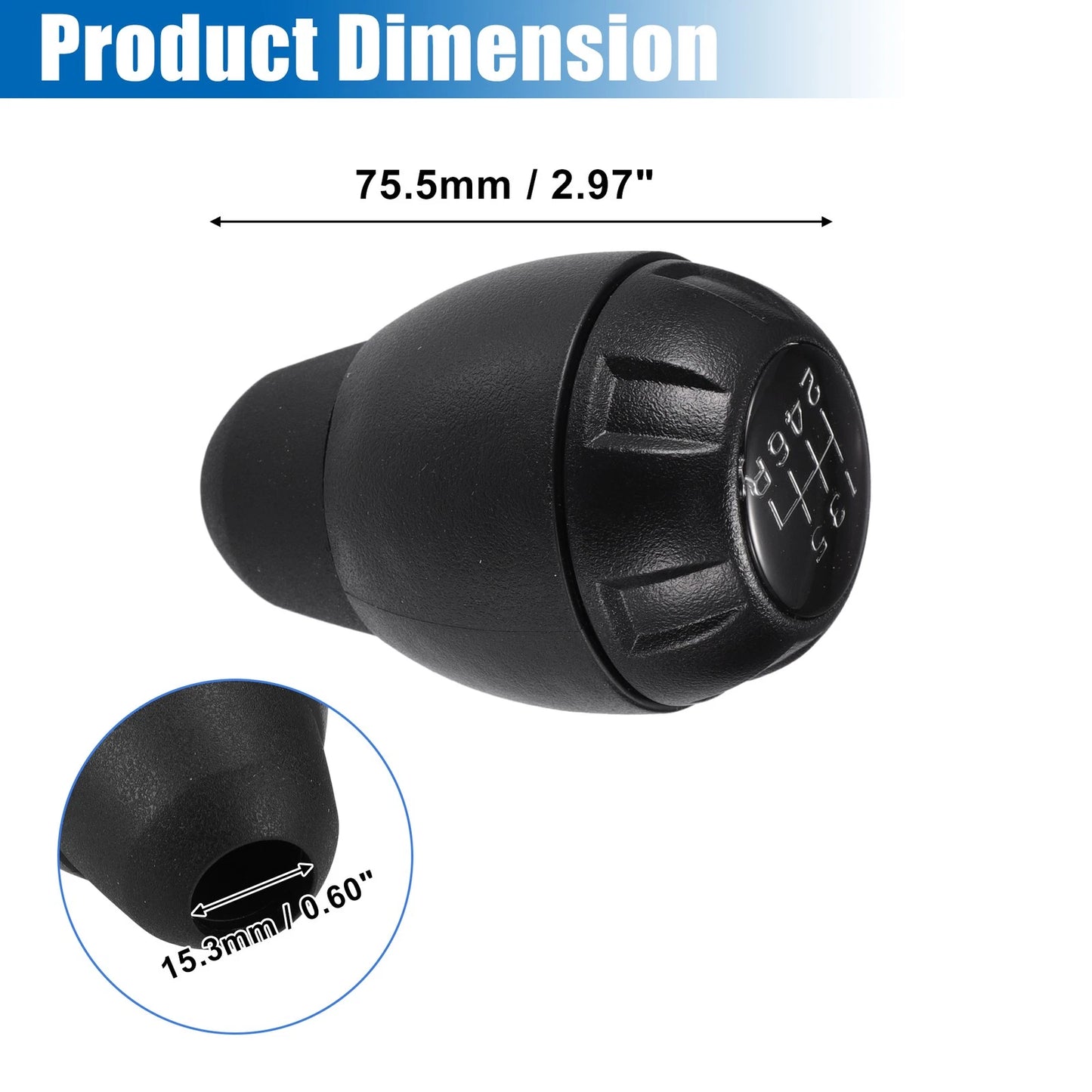 6 Speed Manual Transmission Shift Knob for Jeep (2018-2023)