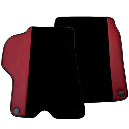 AutoWin Floor Mats for Ferrari California 2008-2014 Bordeaux Nappa Leather