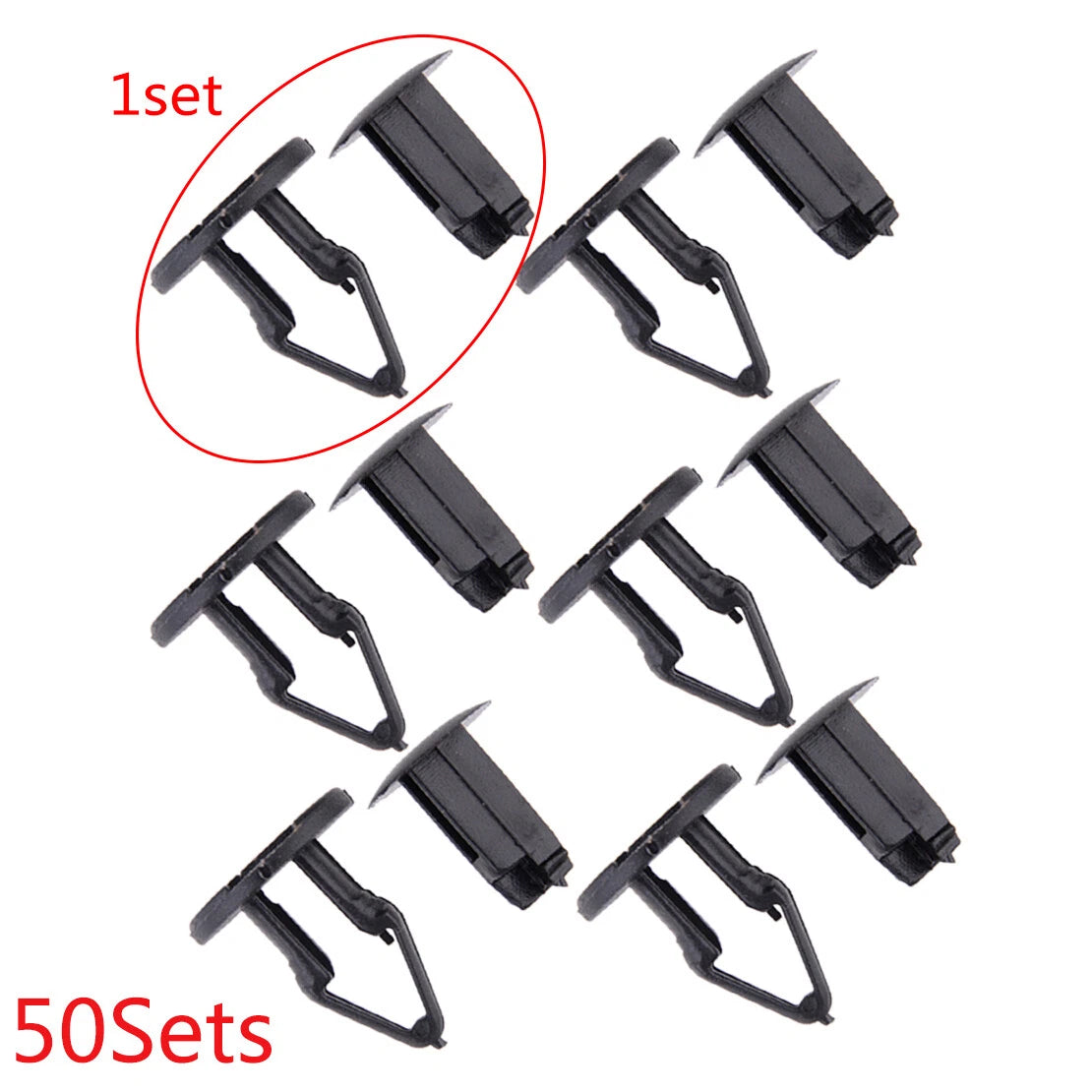 50pcs Fender Wheel Well Flare Retainer Clips 8.5mm for GMC