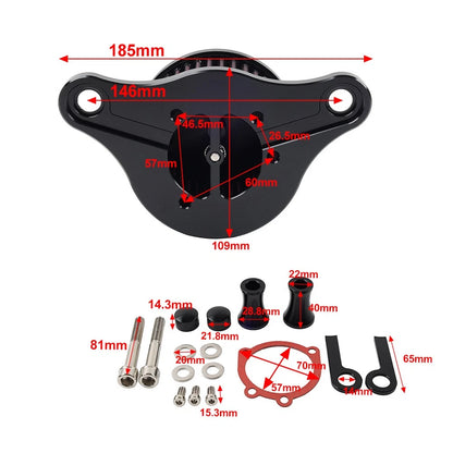 Chrome Air Cleaner Intake Filter for Harley Softail, Dyna, Touring, Road King (2000-2023)